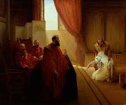 Francesco Hayez Valenza Gradenigo before the Inquisition Sweden oil painting artist